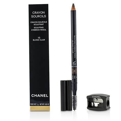 chanel eyebrow pencil blond clair|chanel crayon sourcils pencil.